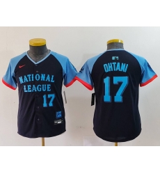 Youth National League 17 Shohei Ohtani Navy 2024 All Star Limited Stitched Baseball Jersey 6 Youth National League 17 Shohei Ohtani Navy 2024 All Star Limited Stitched Baseball Jersey 6