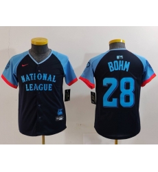 Youth National League 28 Alec Bohm Navy 2024 All Star Limited Stitched Baseball Jersey 2 Youth National League 28 Alec Bohm Navy 2024 All Star Limited Stitched Baseball Jersey 2