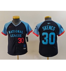Youth National League 30 Paul Skenes Navy 2024 All Star Limited Stitched Baseball Jersey 6 Youth National League 30 Paul Skenes Navy 2024 All Star Limited Stitched Baseball Jersey 6