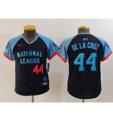 Youth National League 44 Elly De La Cruz Navy 2024 All Star Limited Stitched Baseball Jersey 2 Youth National League 44 Elly De La Cruz Navy 2024 All Star Limited Stitched Baseball Jersey 2