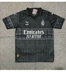Men 2024 2025 Soccer Jersey AC Millan Black Away Men 2024 2025 Soccer Jersey AC Millan Black Away