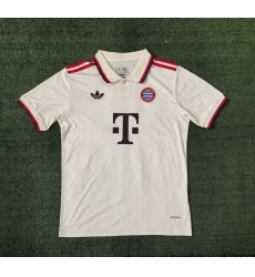 Men 2024 2025 Soccer Jersey Bayren White Away