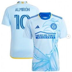 Men's Atlanta United FC Miguel Almiron adidas Light Blue 2024 The Resurgens Kit Replica Player Jersey
