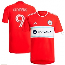 Men's Chicago Fire Hugo Cuypers adidas Red 2024 Return To Red Replica Player Jersey