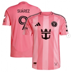Men's Inter Miami CF Luis Suárez adidas Light Pink 2025 Euforia Authentic Player Jersey