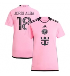 Women Inter Miami CF Jordi Alba 2024 25 Home Replica Pink Women Inter Miami CF Jordi Alba 2024 25 Home Replica Pink