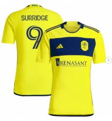 Mens Nashville SC Sam Surridge adidas Yellow 2024 The 615 Kit Replica Player Jersey
