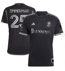 Mens Nashville SC Walker Zimmerman adidas Black 2023 Man In Black Kit Authentic Player Jersey