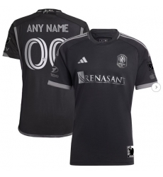 Mens Nashville SC adidas Black 2023 Man In Black Kit Authentic Custom Jersey