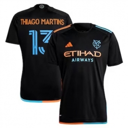 Men New York City FC Thiago Martins 2024 25 Away Replica Black