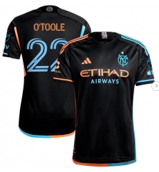 Men's New York City FC Kevin O'Toole adidas Black 2024 24 7 Kit Authentic Player Jersey