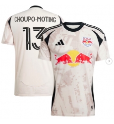 Men New York Red Bulls Eric Maxim Choupo Moting adidas Tan 2025 Stone Kit Replica Player Jersey
