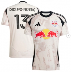Men New York Red Bulls Eric Maxim Choupo Moting adidas Tan 2025 Stone Kit Replica Player Jersey