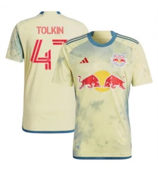 Men New York Red Bulls John Tolkin 2023 24 Daniel Patrick Replica Yellow Men New York Red Bulls John Tolkin 2023 24 Daniel Patrick Replica Yellow