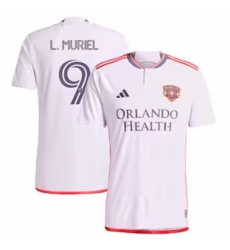 Men Orlando City SC Luis Muriel 2024 25 Away Replica White Men Orlando City SC Luis Muriel 2024 25 Away Replica White