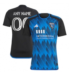 Men San Jose Earthquakes Custom 2023 24 Home Replica Blue Men San Jose Earthquakes Custom 2023 24 Home Replica Blue