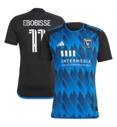 Men San Jose Earthquakes Jeremy Ebobisse 2023 24 Home Replica Blue Men San Jose Earthquakes Jeremy Ebobisse 2023 24 Home Replica Blue