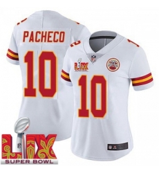 Women Kansas City Chiefs Isiah Pacheco #10 White 2024 2025 Super Bowl LIX F U S E Stitched Jersey Women Kansas City Chiefs Isiah Pacheco #10 White 2024 2025 Super Bowl LIX F U S E Stitched Jersey