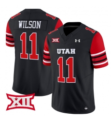 Men Women Youth Utah Utes 11 Isaac Wilson Black 2024 Vapor Limited Jersey All Stitched