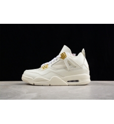 AIR JORDAN 4 WMNS SAIL WHITE GOLD GREY AIR JORDAN 4 WMNS SAIL WHITE GOLD GREY