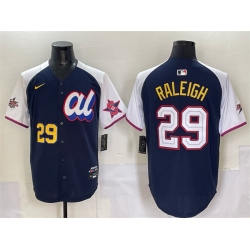 Men American League 29 Cal Raleigh Navy Alternate 2025 All Star Edition Limited Stitched Baseball Jersey