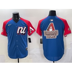 Men National League Arizona Diamondbacks Team Big Logo Blue Red Alternate 2025 All Star Edition Limited Stitched Baseball Jersey