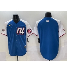 Men National League Chicago Cubs Blank Blue Alternate 2025 All Star Edition Limited Stitched Baseball Jersey