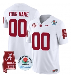 Men Women Youth Alabama Crimson Tide Rose Bowl Patch Vapor Limited Custom Jersey All Stitched White Men Women Youth Alabama Crimson Tide Rose Bowl Patch Vapor Limited Custom Jersey All Stitched White
