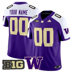 Men Women Youth Washington Huskies 2024 Vapor Limited Custom Jersey V5 All Stitched Purple Alternate
