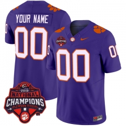 Men Women Youth Clemson Tigers Vapor Limited Custom Jersey All Stitched Orange