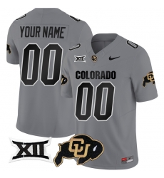 Men Women Youth Colorado Buffaloes Vapor Limited Custom Jersey Big 12 XII Patch All stitched Gray Men Women Youth Colorado Buffaloes Vapor Limited Custom Jersey Big 12 XII Patch All stitched Gray
