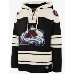 Men Colorado Avalanche Blank Hoodie 47 Lacer Hood
