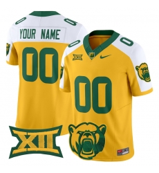 Men Women Youth Baylor Bears 2024 Vapor Limited Custom Jersey All Stitched Gold Alternate