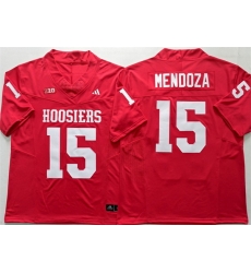 Men Indiana Hoosiers 15 Fernando Mendoza Red Stitched Basketball Jersey