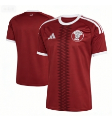 Men adidas Red Qatar National Team FIFA x World Cup 2026 Home Replica Jersey