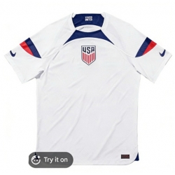 USA Blank Soccer White Jersey