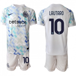Men Internazionale 2026 Soccer Jerseys White #10 LAUTARO